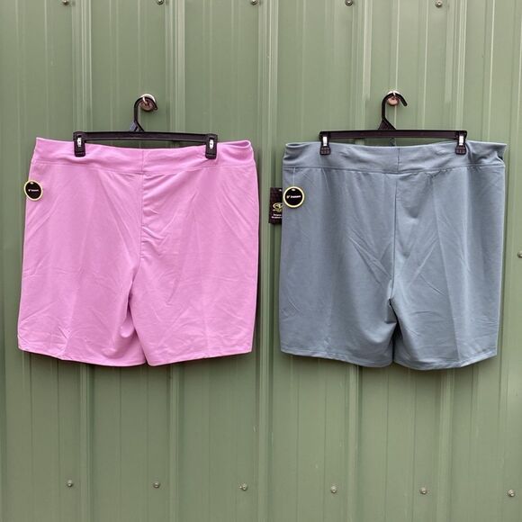 Women's French Terry Cloth Bermuda Shorts 2-Pack Size XXXL - Picture 3 of 12